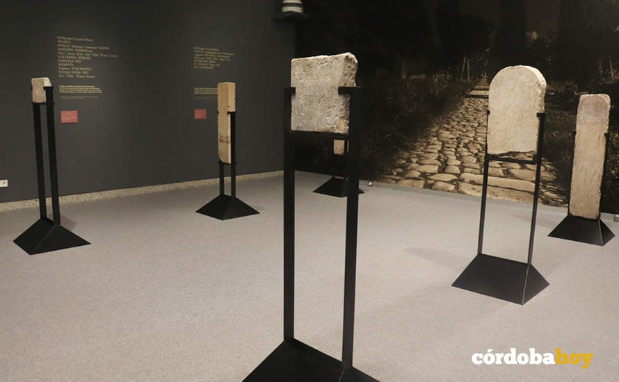 Estelas funerarias de gladiadores cedidas por el Museo Arqueológico de Córdoba FOTO MEH