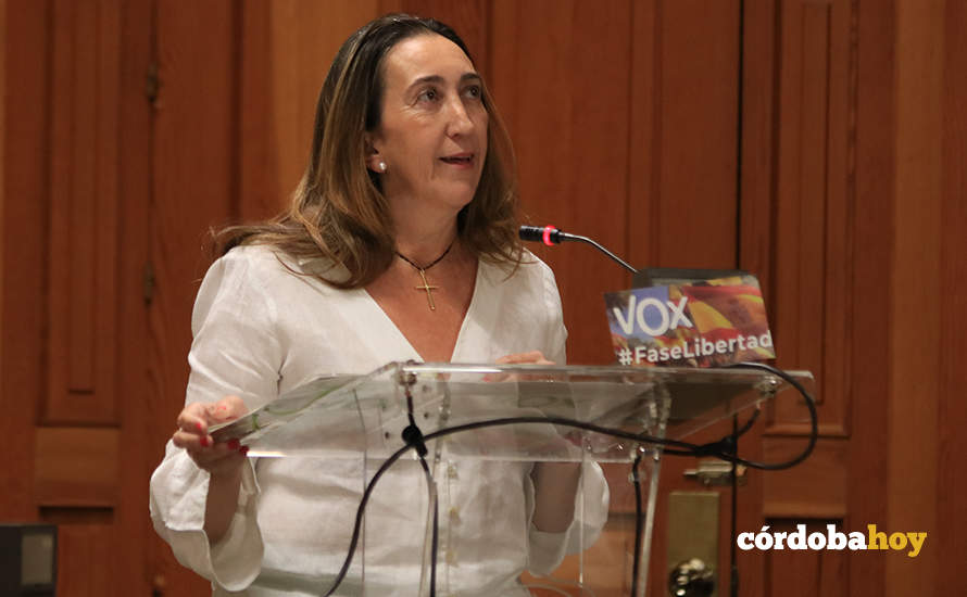 Paula Badanelli, en el debate del estado de la ciudad FOTO RAFA MELLADO SENIOR