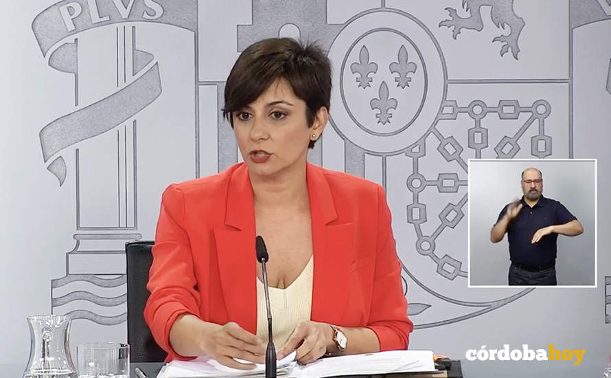 La ministra portavoz del Gobierno, Isabel Rodríguez, tras el Consejo de Ministros