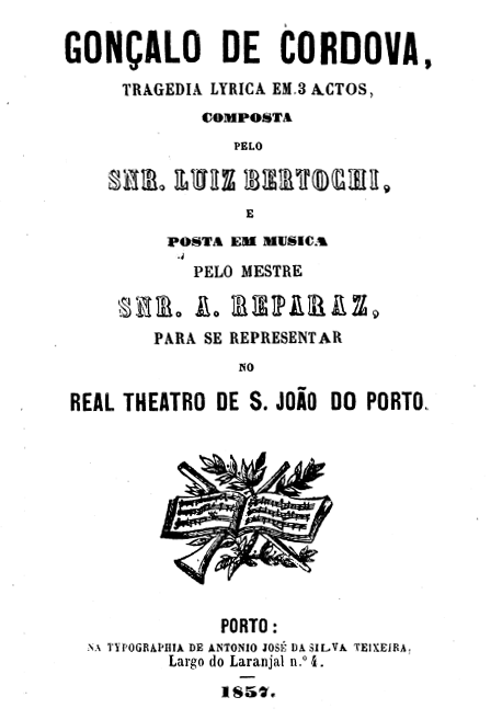 Libreto de la ópera 'Gonzalo di Cordova'