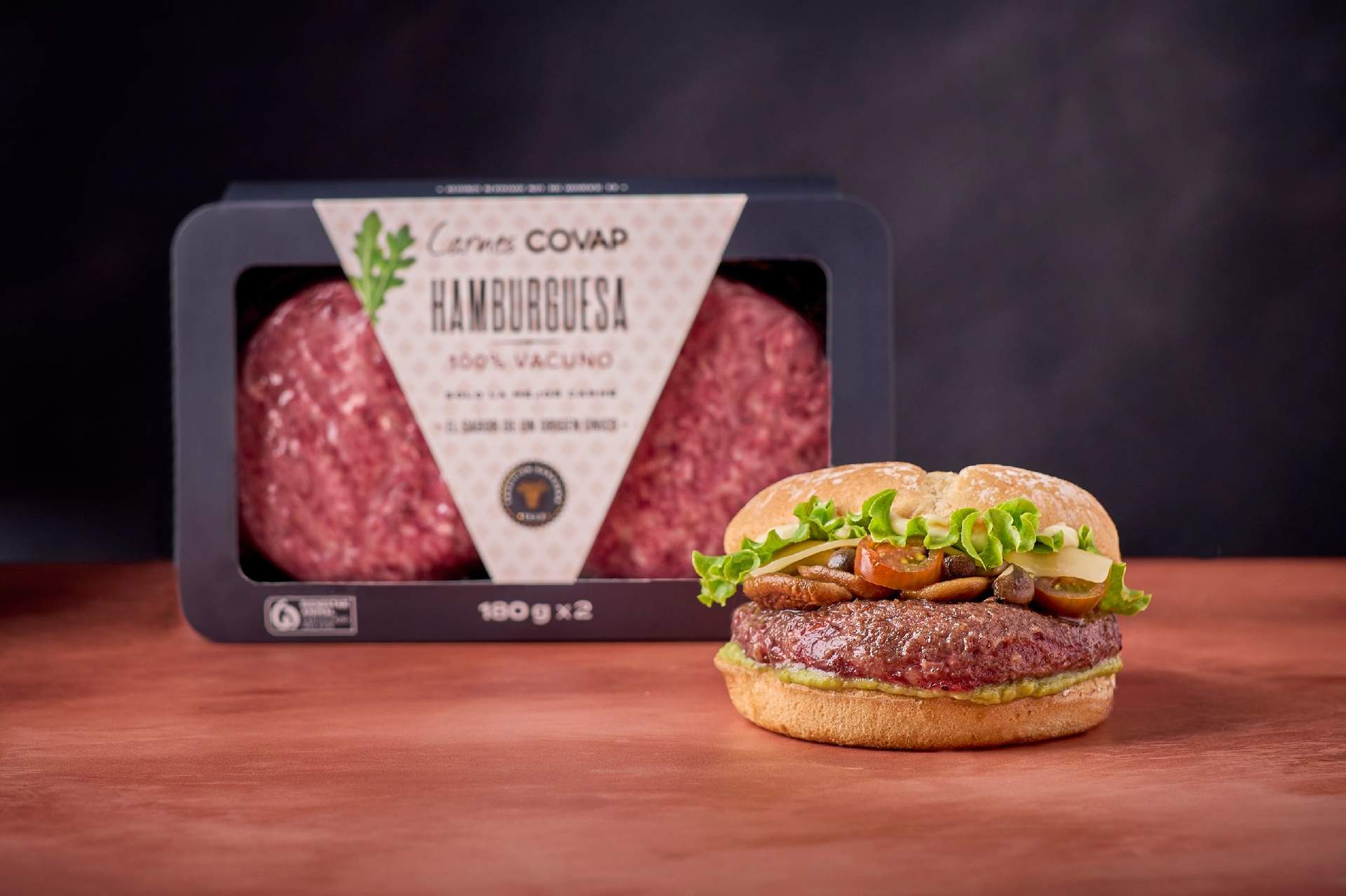Hamburguesas de la marca comercial Carnes Covap