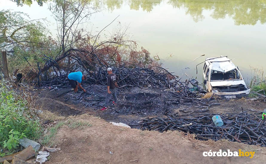 Actuación policial en el campamento