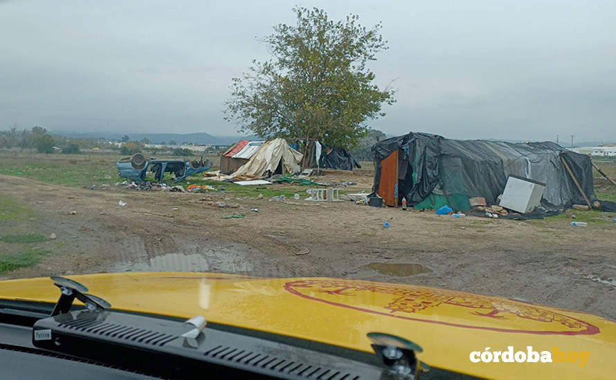 Actuación policial en el campamento