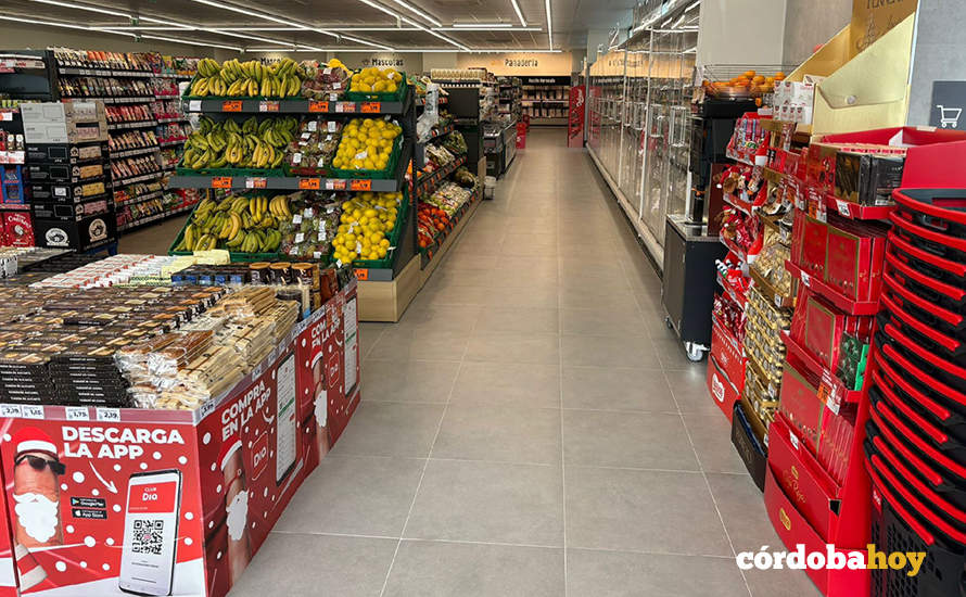 Interior de la tienda de Dia en la Avenida de El Brillante