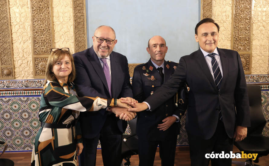 Nieves Cuesta Cuesta, Manuel Torralbo Rodríguez, Juan Carlos López Rodríguez y José Carlos Gómez Villamandos