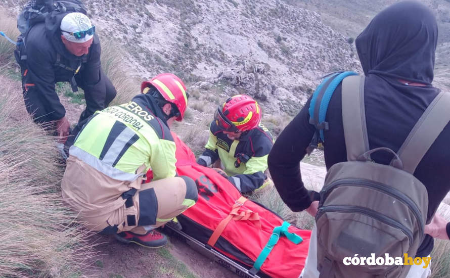 Rescate de un senderista en La Tiñosa