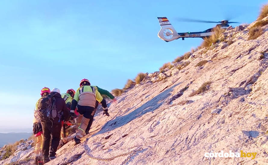 Rescate de un senderista en La Tiñosa