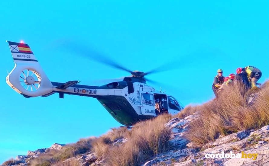 Rescate de un senderista en La Tiñosa