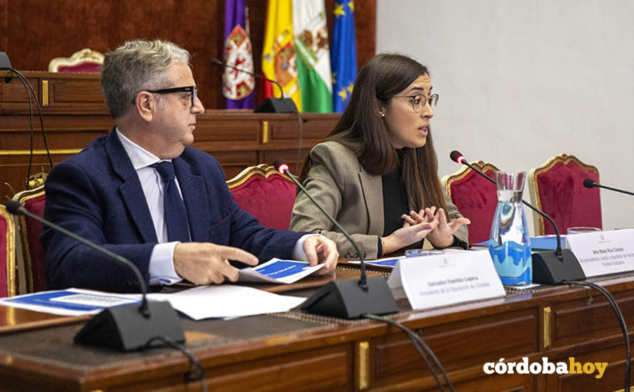Salvador Fuentes y Ana Rosa Ruz presentan el proyecto de Presupuestos de la Diputación de 2024