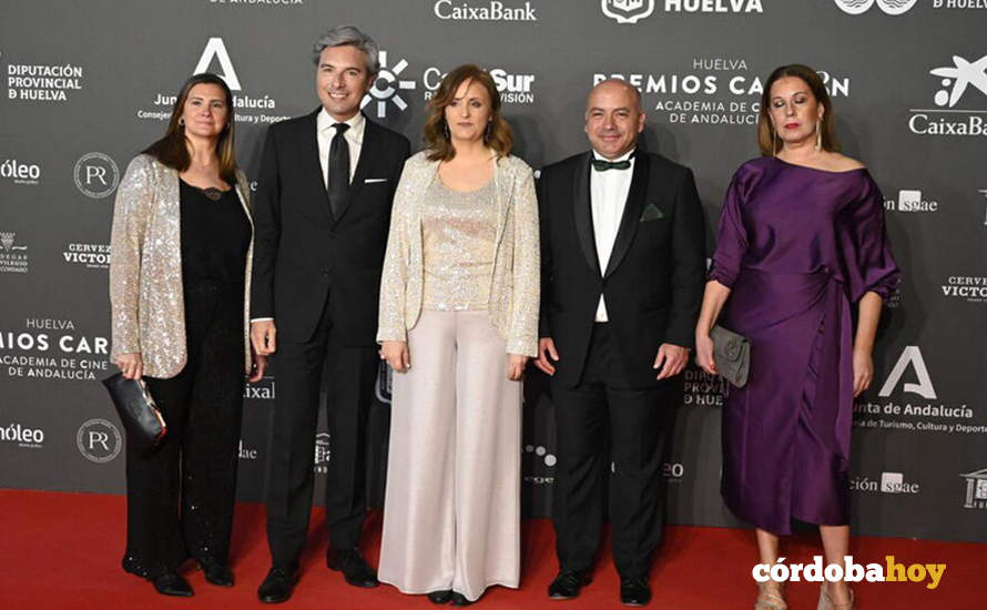 Representantes de la Diputación en los Premios Carmen del Cine Andaluz