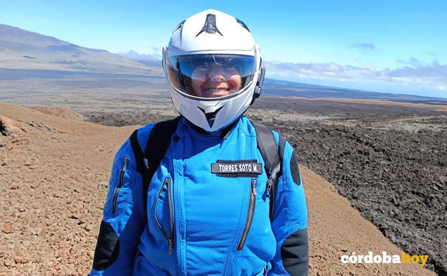 La astronauta análoga cordobesa Mariló Torres en su misión de Hawaii