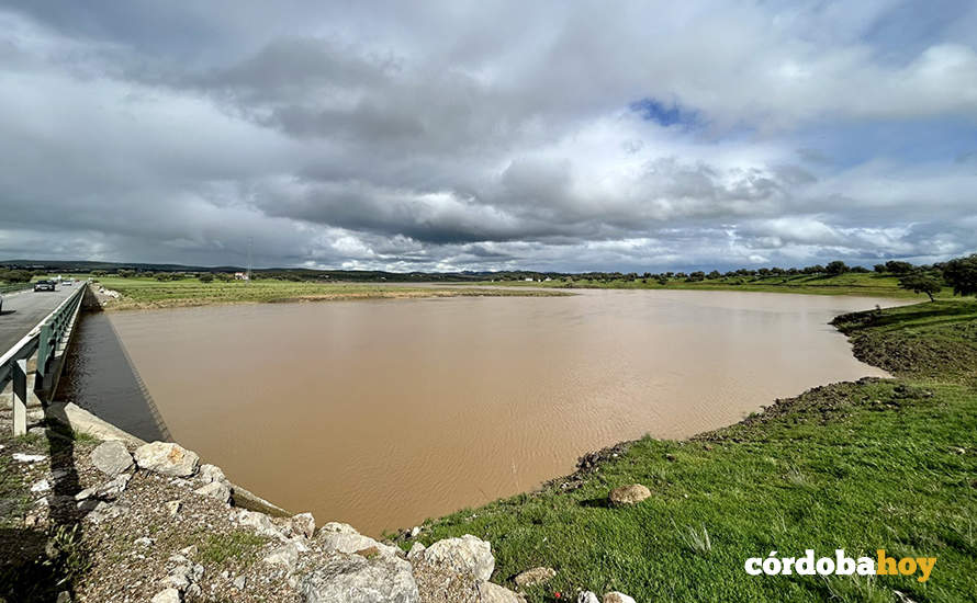 Estado del pantano de Sierra Boyera al 44% el pasado 29 de marzo FOTO AYUNTAMIENTO DE PEÑARROYA
