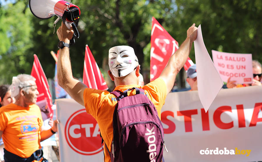 Manifestación de la CTA en Córdoba, en una imagen de archivo