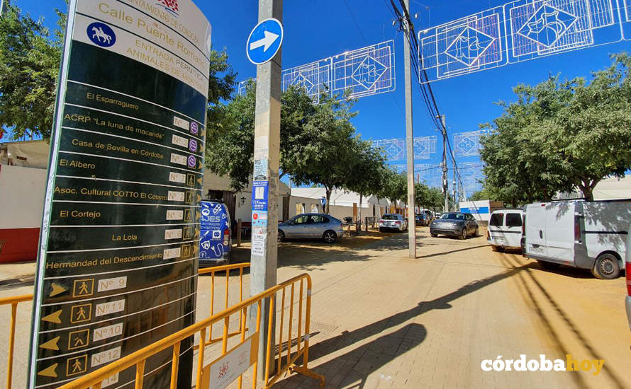 Montaje de la Feria de Nuestra Señora de La Salud 2024, en una imagen de archivo