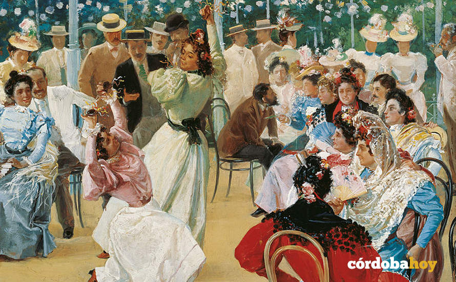 Detalle de 'Feria de Cordoba', de Julio Romero de Torres