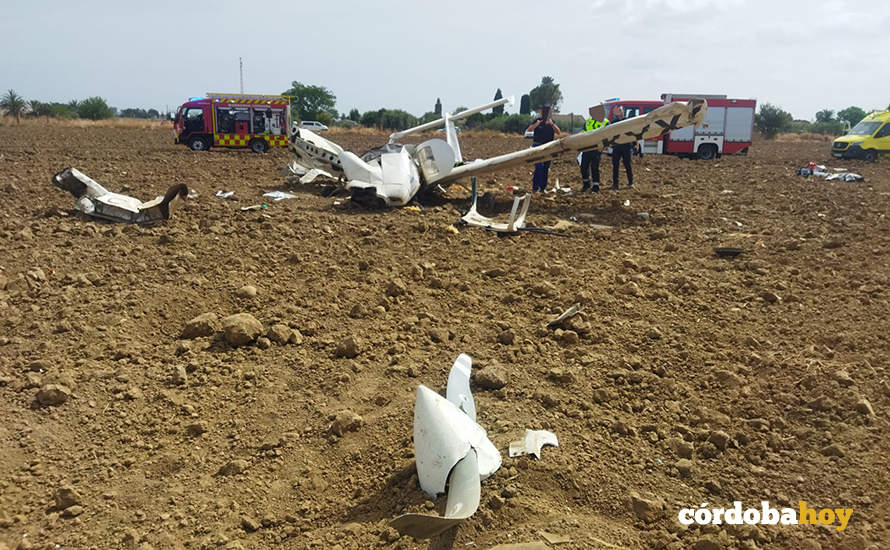 La avioneta accidentada FOTO SEIS
