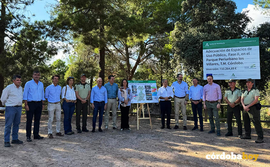 Catalina García y José María Bellido visitan las obras de adecuación de Los Villares FOTO JUNTA DE ANDALUCÍA
