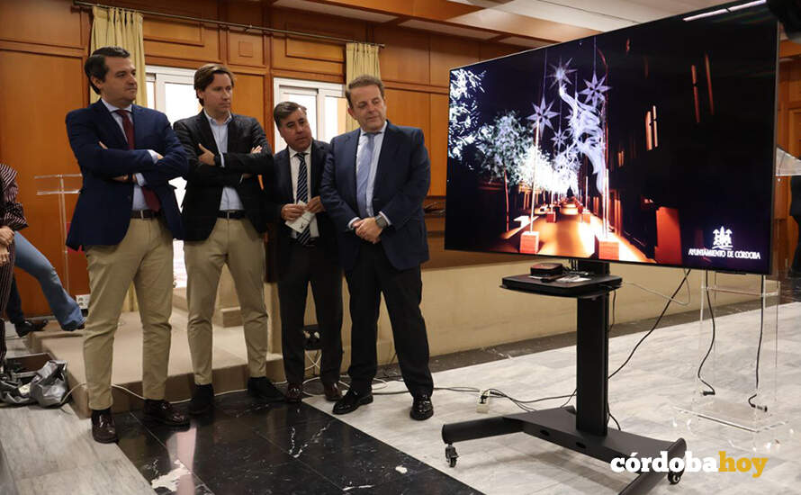 Presentación del nuevo espectáculo de luz y sonido de la calle Cruz Conde por Navidad FOTO RAFA MELLADO SENIOR
