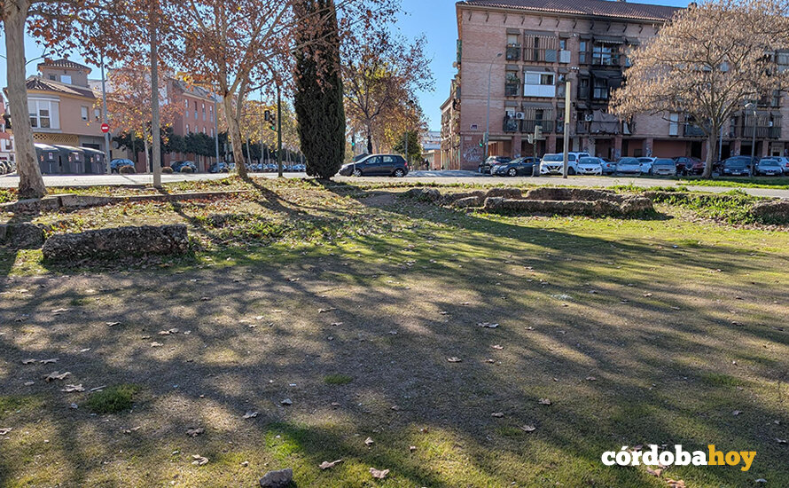 Estado actual de la basílica paleocristiana en los jardines de Federica Montseny, FOTO HACEMOS CÓRDOBA