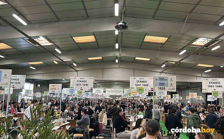 Aspecto general de la Feria Millésime Bio 2025 FOTO BODEGAS ROBLES