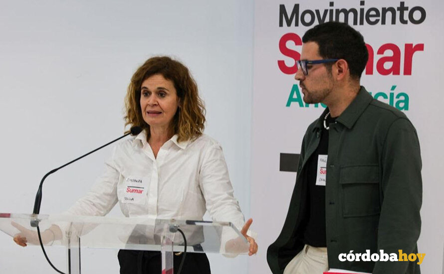 Esperanza Gómez y Raúl García, este sábado en Córdoba FOTO MOVIMIENTO SUMAR
