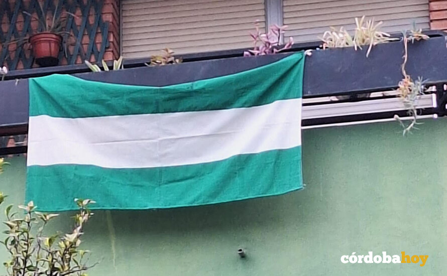 La bandera andaluza de Lola Aroca