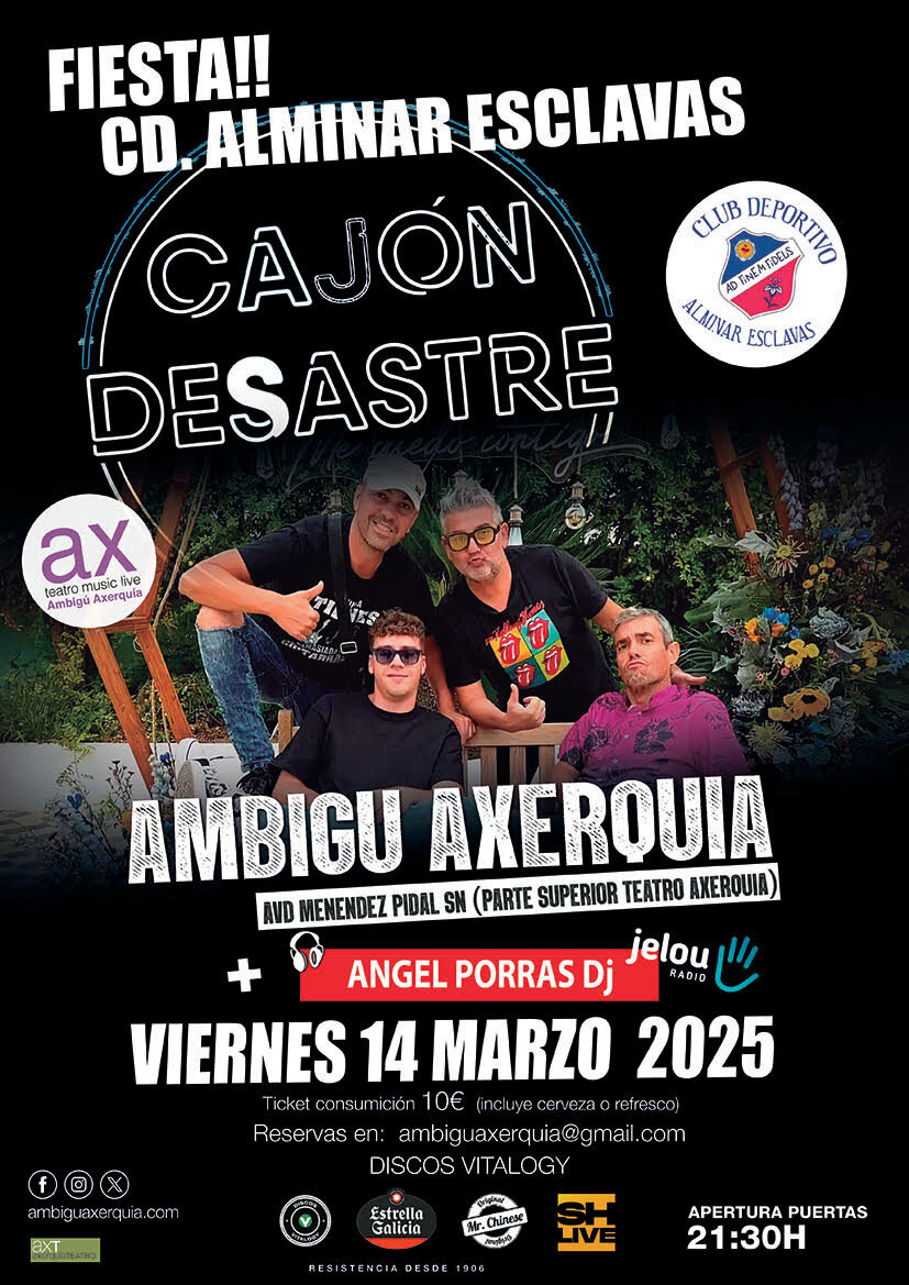 Cartel de la actuación de Cajón Desastre
