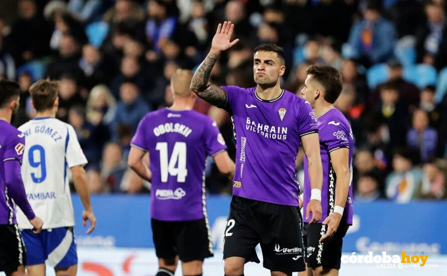 Carlos Isaac en el encuentro Del Real Zaragoza y el Córdoba CF FOTO CCF