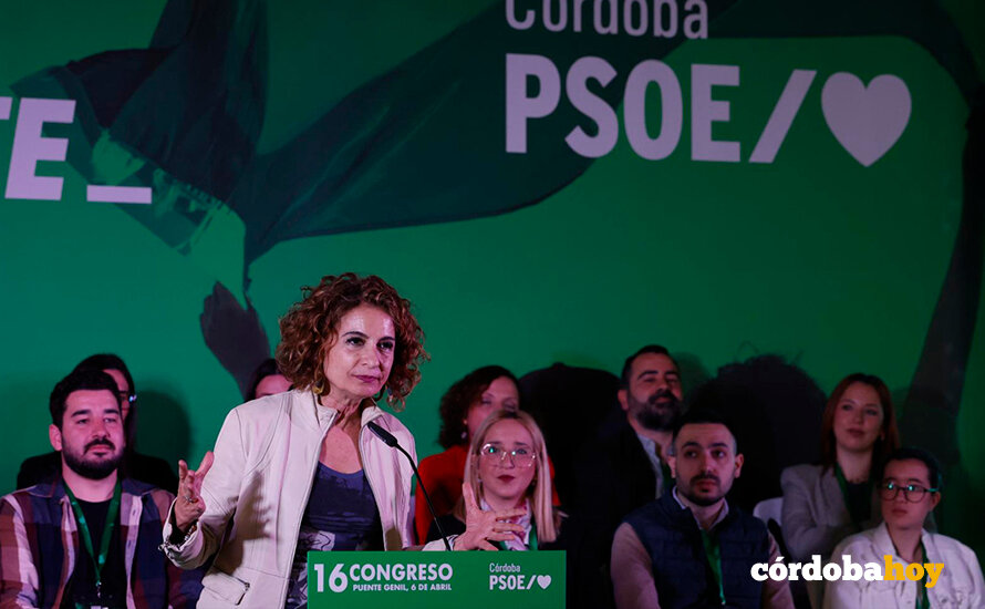 María Jesús Montero en el. congreso socialista cordobés en Puente Genil FOTO PSOE