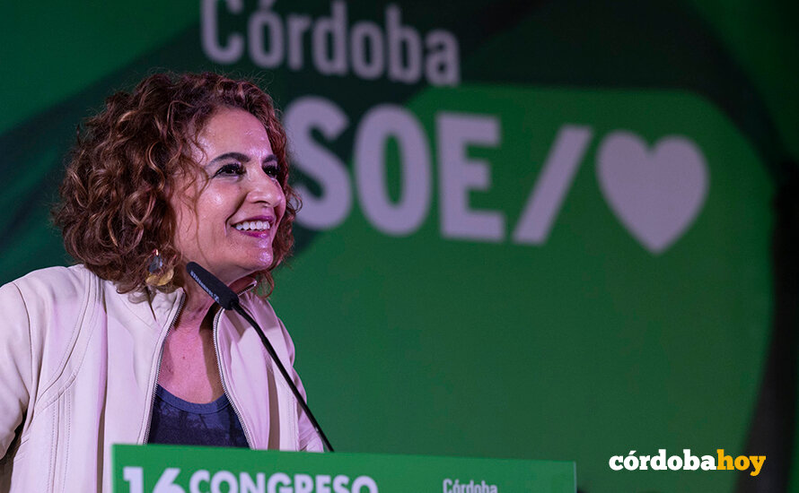 María Jesús Montero en el. congreso socialista cordobés en Puente Genil FOTO PSOE