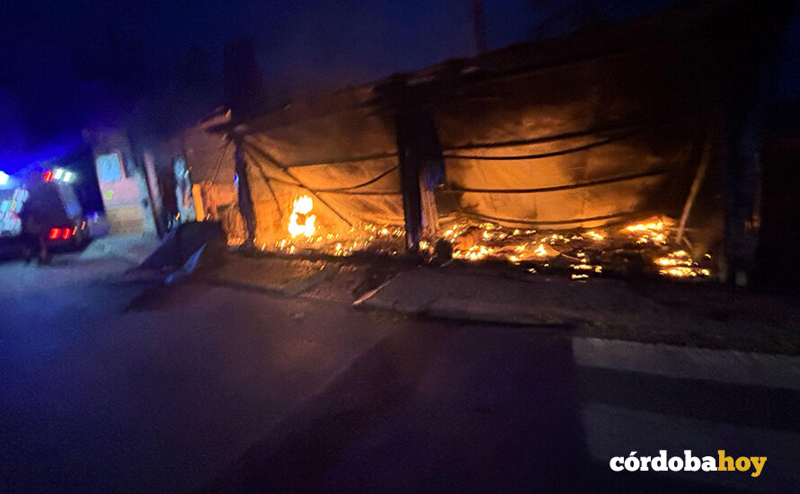 El incendio de la taberna Los Claveles de Rute FOTO CONSORCIO PROVINCIAL