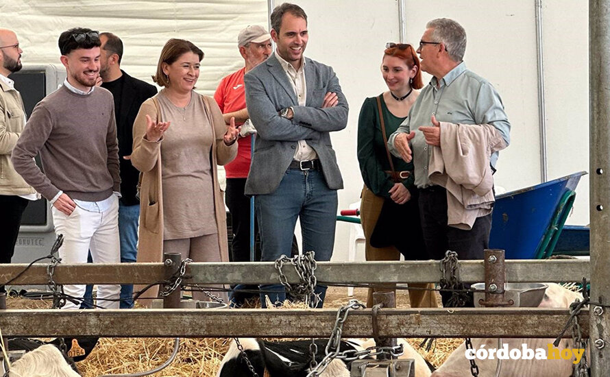 El coordinador de IU Andalucía, Toni Valero, visita la Feria Agroganadera de Pozoblanco FOTO SUMAR