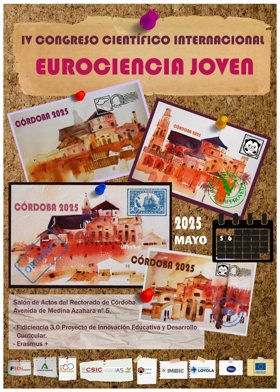 Cartel del 'IV Congreso Científico Internacional EuroCiencia Joven'