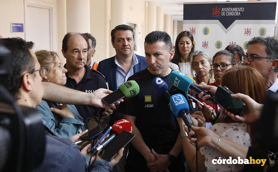 El jefe de bomberos DE CÓRDOBA CAPITAL, Daniel Muñoz FOTO RAFA MELLADO SENIOR