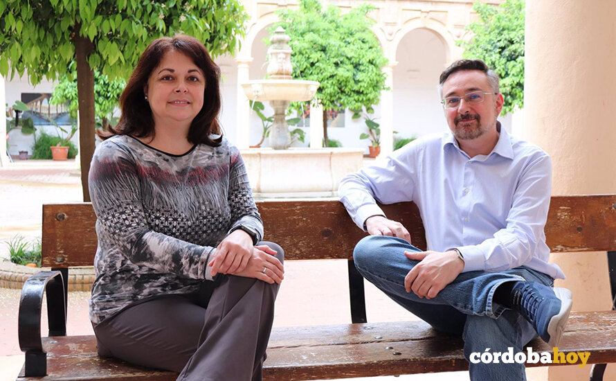 Los investigadores de la Universidad de Córdoba Sandra Sánchez y Javier Cabeza FOTO UCO