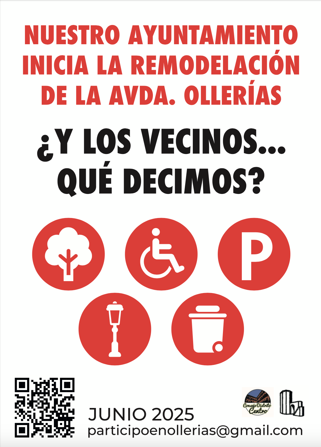 Cartel llamando a la participación