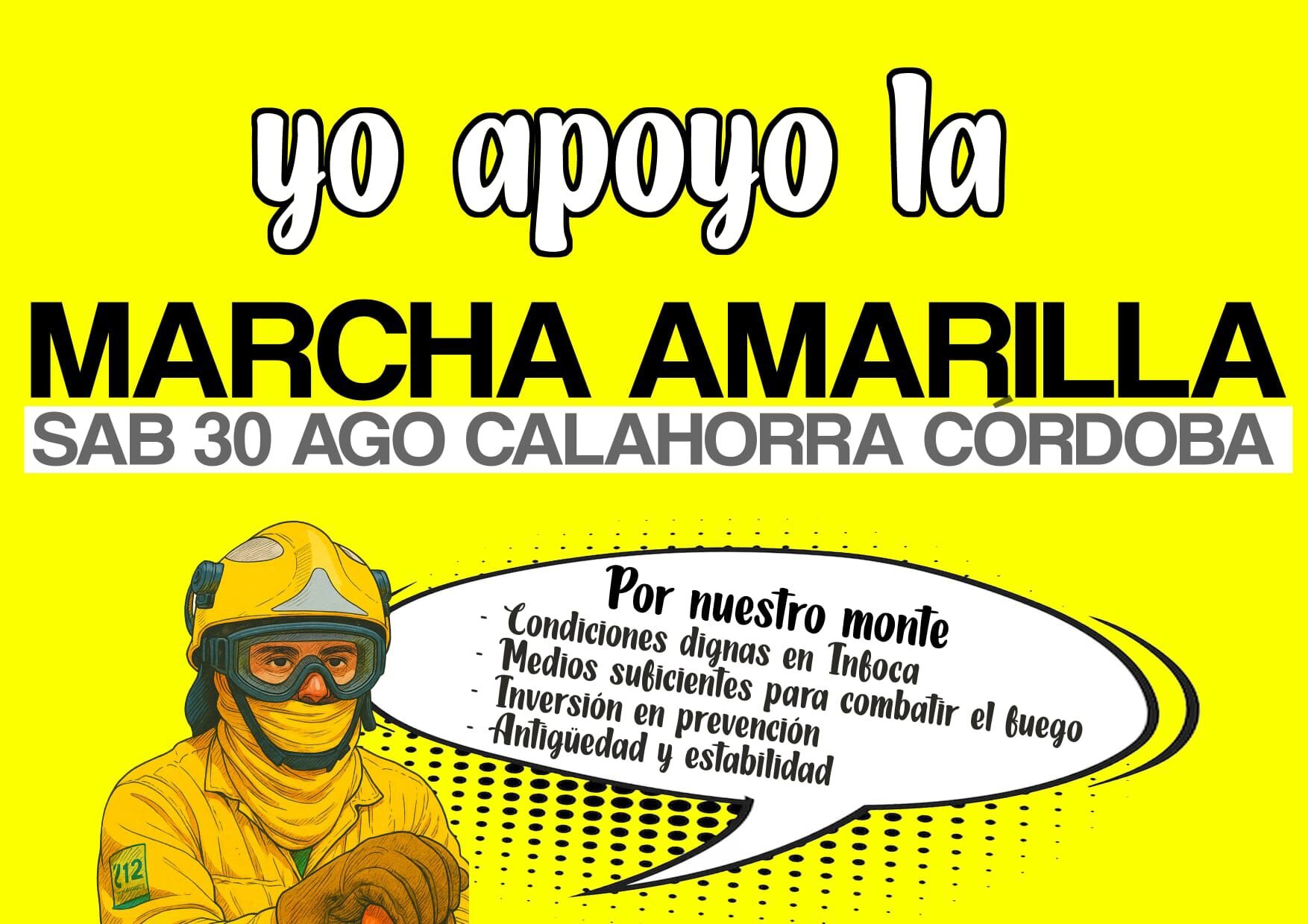 Marcha amarilla del Infoca