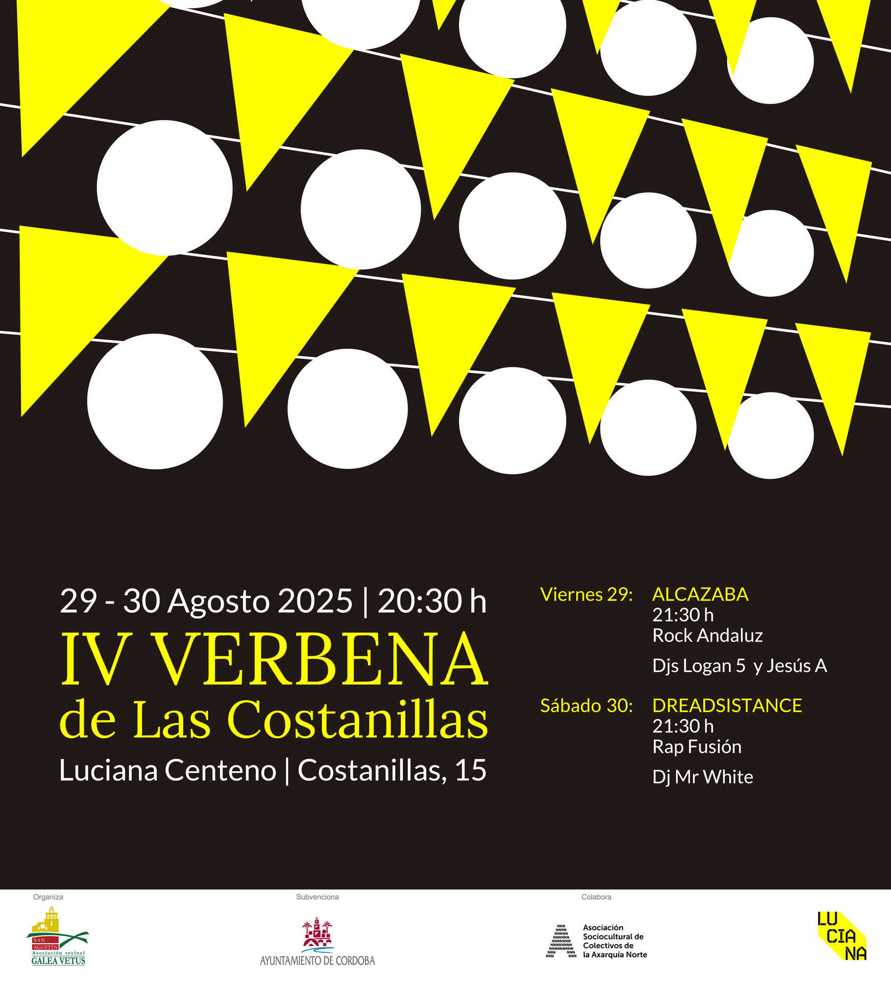 Cartel de la IV Verbena de Las Costanillas