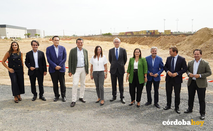 Primera piedra de la tercera fase del Área Logística de Córdoba FOTO JUNTA DE ANDALUCÍA