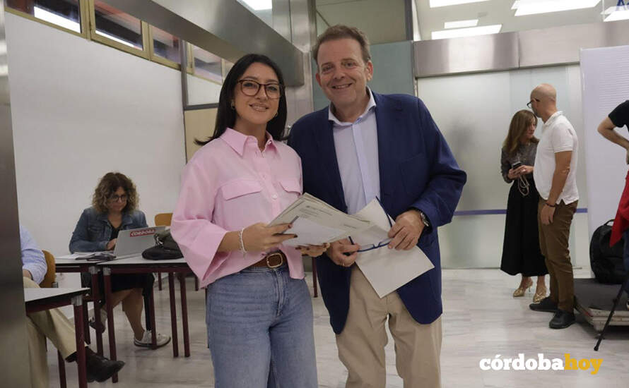 Cintia Bustos y Julián Urbano FOTO AYUNTAMIENTO DE CÓRDOBA