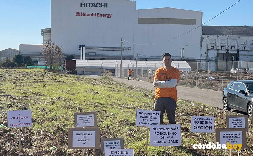 Álvaro García Leiva, presidente del comité de empresa de Hitachi