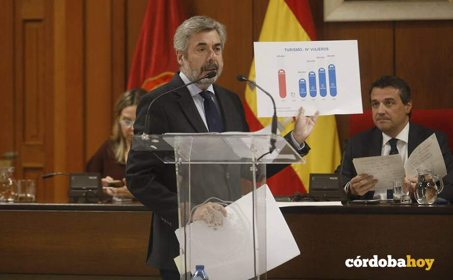 Miguel Ángel Torrico, portavoz del PP, en el debate sobre el estado de la ciudad FOTO AYUNTAMIENTO DE CÓRDOBA