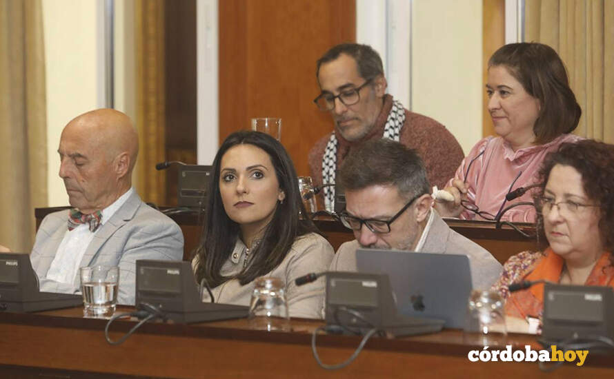 La bancada de PSOE y Hacemos Córdoba en el debate del estado de la ciudad FOTO AYUNTAMIENTO DE CÓRDOBA
