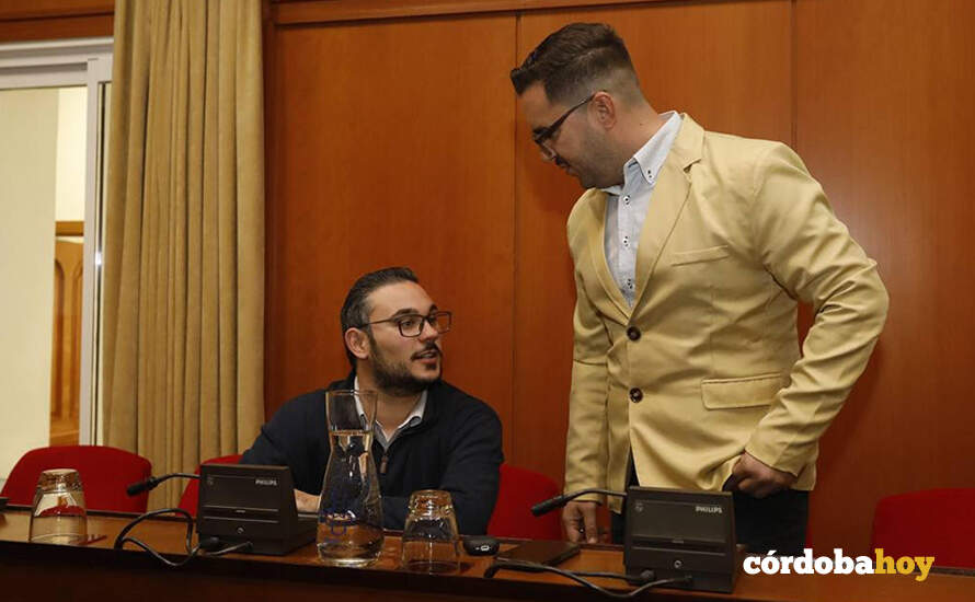Iván Fernandez y José Carlos Ruiz, en el debate sobre el estado de la ciudad FOTO AYUNTAMIENTO DE CÓRDOBA