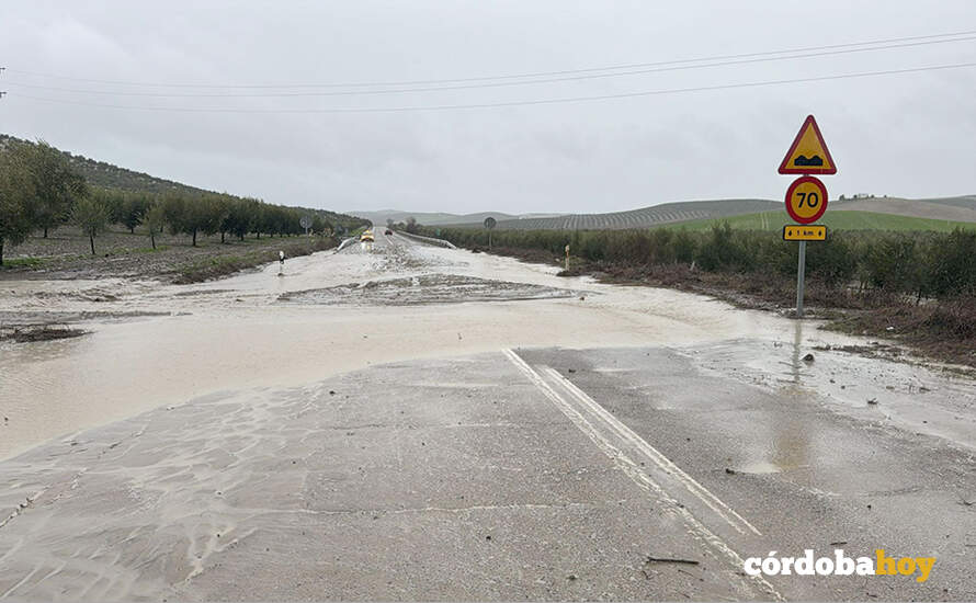 Estado de la carreteras A-309 por la borrasca 'Joseph' FOTO JUNTA DE ANDALUCÍA