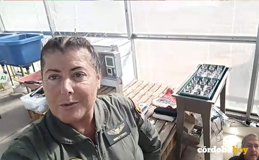 Mariló Torres, en la misión análoga de Utah, dentro de uno de los laboratorios