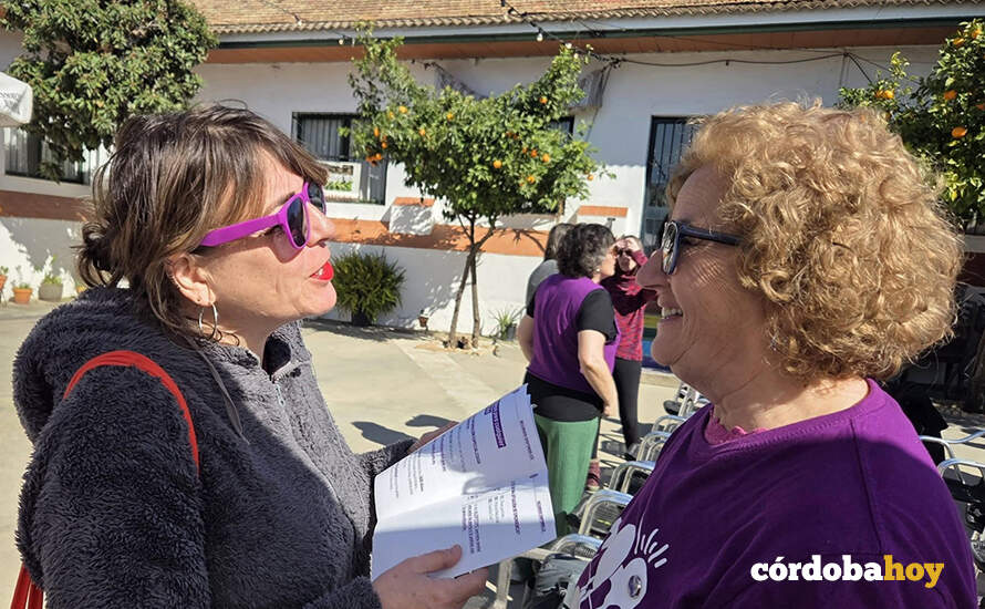 Elena Cortés en un acto de la Asamblea 8M de Córdoba FOTO FACEBOOK DE PCA CÓRDOBA