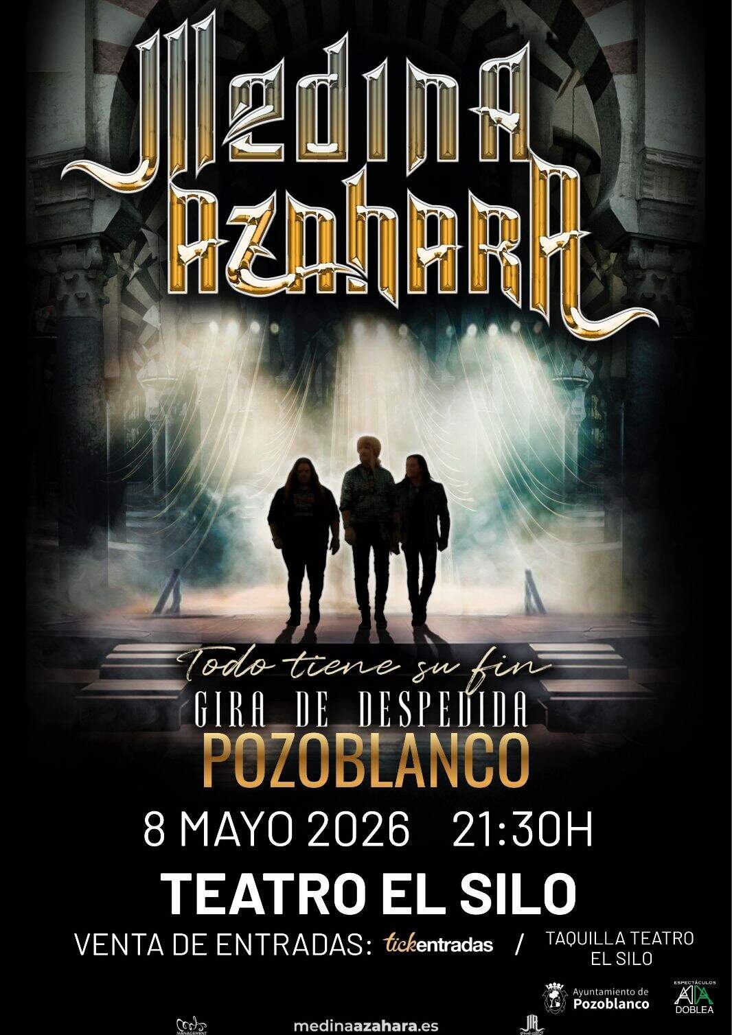 Cartel del concierto de Medina Azahara en Pozoblanco