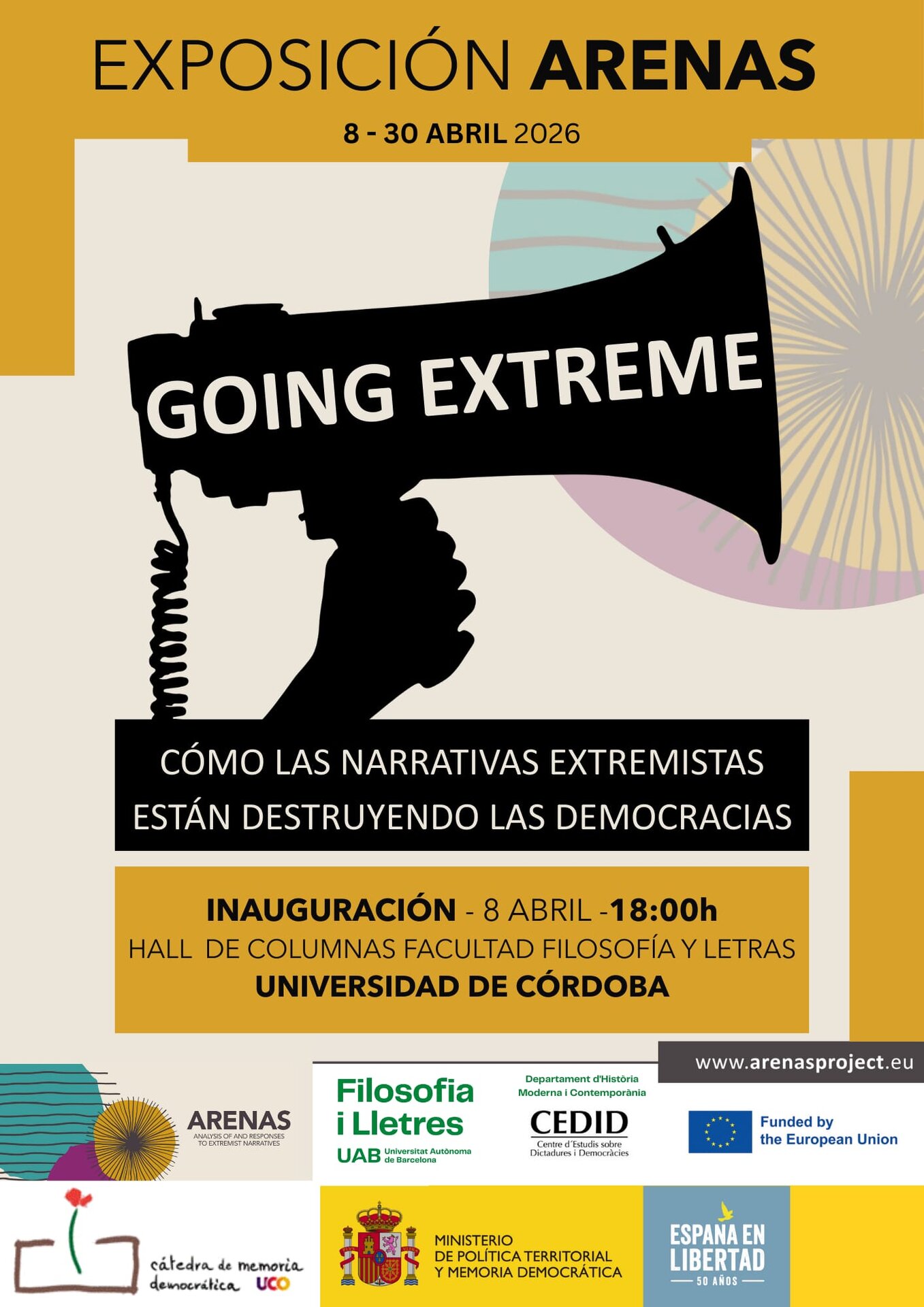 Cartel completo de la muestra 'Going extreme' FOTO UNIVERSIDAD DE CÓRDOBA