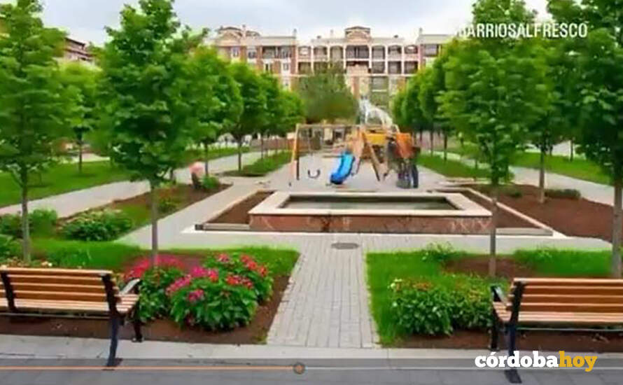 Infografía de cómo quiere la Asociación Vecinal Los Califas que quede la Plaza de Matías Prats IMAGEN ASOCIACIÓN VECINAL LOS CALIFAS